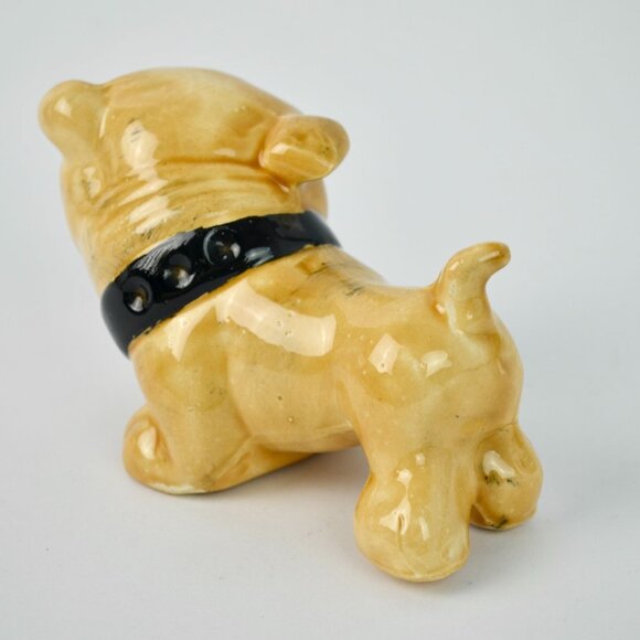 Vintage Ceramic Bulldog Figurine 3.25" Tall 5" Long - Picture 3 of 5